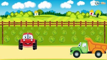 Dessin animé de #voitures #cars en français pour les enfants. Construction d'un Le Tracteur