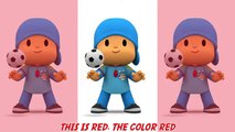 Learn Colors with Talking Pocoyo, Talking Tom Colours For Children Educational Cartoon Com