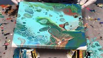 Acrylic Pour Painting: Same Colors, Different Techniques Create Unique Results