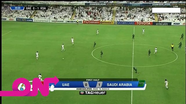 هدف الامارات الاول في مرمي السعودية تعليق عصام الشوالى28/8/2017 كاس العالم