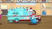 Полицейская машина Мультфильмы для детей Спасательная техника Видео для детей Мультик для мальчиков