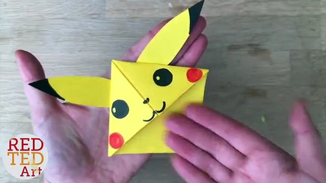 Signet coin facile aller Pikachu pokemon origami