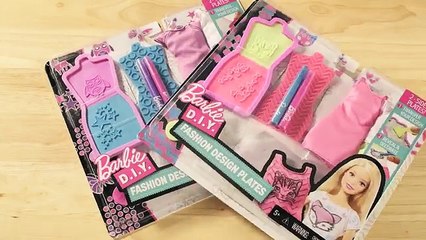 How to Design Clothes with Barbie® and the DIY Fashion Design Plates | Barbie