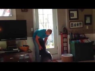 Dog Gets Surprises By Soldier