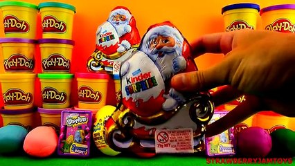 Video herunterladen: Huevos huevos huevos Niños jugar de santa tiendas Bob Esponja sorpresa juguete Doh tmnt strawberryjamtoys