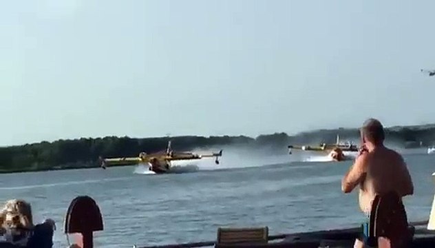 Collision entre un Canadair et une péniche (Vallabrègues)