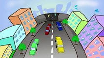 Niños para y las normas de circulación de las señales de tráfico por carretera en desarrollo de dibujos animados, etc.