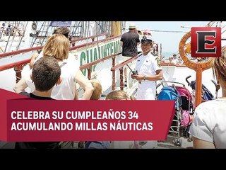 El Buque Escuela Cuauhtémoc maravilla a España