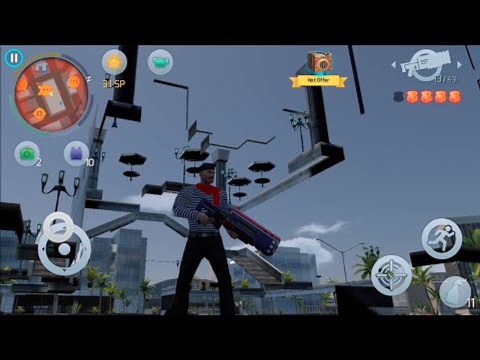 GLITCHED LIFE # 5 - LET'S GO INSIDE POLICE HQ | Gangstar Vegas