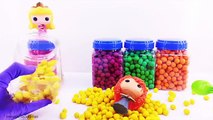 Les couleurs et gelé Apprendre pâte à modeler Princesse Disney elsa anna dippin dots funko pop surprises