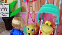 Disney Frozen Annas Kids Toby Puppy Dog Babysitting Barbie Playset Toy P2 Barbie Videos P