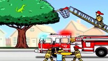 Voiture dessin animé enfants creuseurs feu pour un service remorquer un camion Véhicules Police k