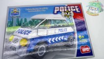 Coche Policía coches de dibujos animados coche de policía Lego dibujos animados educativos