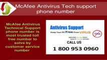 McAfee Antivirus Phone Number 1-800-953-0960 Activation Customer Support