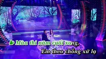 [KARAOKE] Đường Tím Bằng Lăng(Thiên Quang ft Quỳnh Trang)_Song ca với Huong Bolero