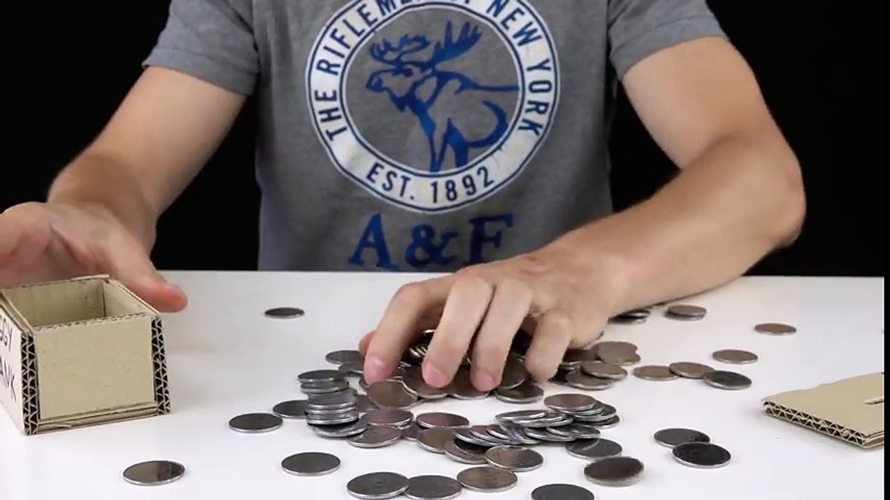 How to Build Amazing Balancing Bridge out of Coins Without Glue_HIGH