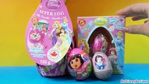 ★ New new Disney Princess Super egg surprise, zaini egg, Dora the explorer MsDisneyReview
