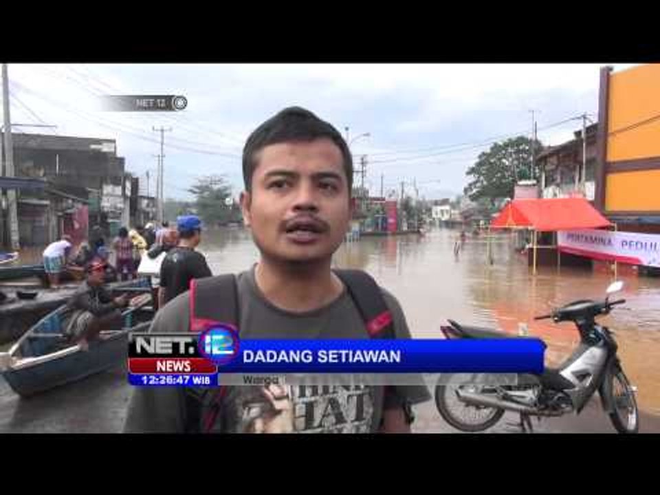 Hujan deras mengguyur Kab.Bandung akibatkan banjir kembali meluas - NET12