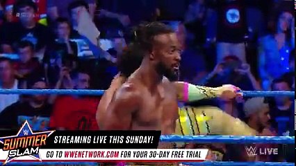 The New Day vs. The Usos  SmackDown LIVE, Aug. 15, 2017