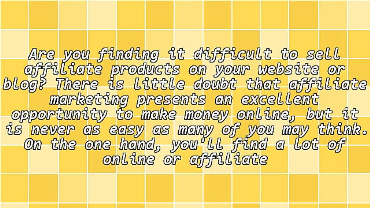 7 Reasons Your Affiliate Products Won't Sell