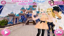 Princesses VS Princes Selfie Battle - Elsa, Jasmine & Rapunzel VS Jack Frost, Aladdin & Fl