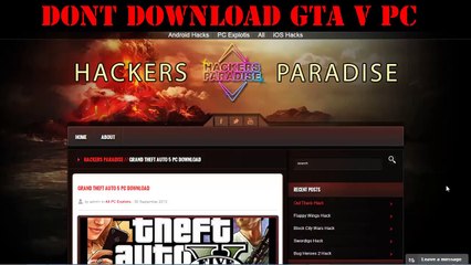 DONT DOWNLOAD GTA V PC FOR FREE!
