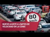 Modificarán límites de velocidad en vialidades de la CDMX