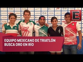 Equipo mexicano de triatlón con fuerza para ganar medalla de oro en Río