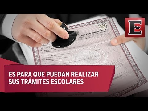 Actas de nacimiento gratuitas para estudiantes capitalinos