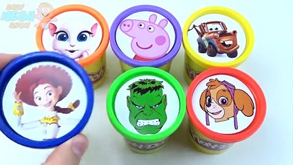 Argile les couleurs pour Apprendre patrouille patte jouer empilage Parlant à M jouets Сups doh masha mcqueen chi