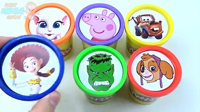 Argile les couleurs pour Apprendre patrouille patte jouer empilage Parlant à M jouets Сups doh masha mcqueen chi