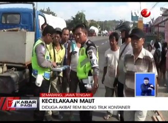 Kecelakaan Maut Truk Kontainer, Lima Orang Tewas