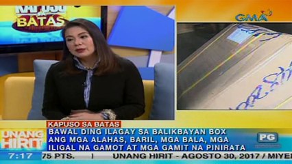 Unang Hirit: Kapuso sa Batas: Pananagutan ng Forwarding Company sa Nasirang Balikbayan Box