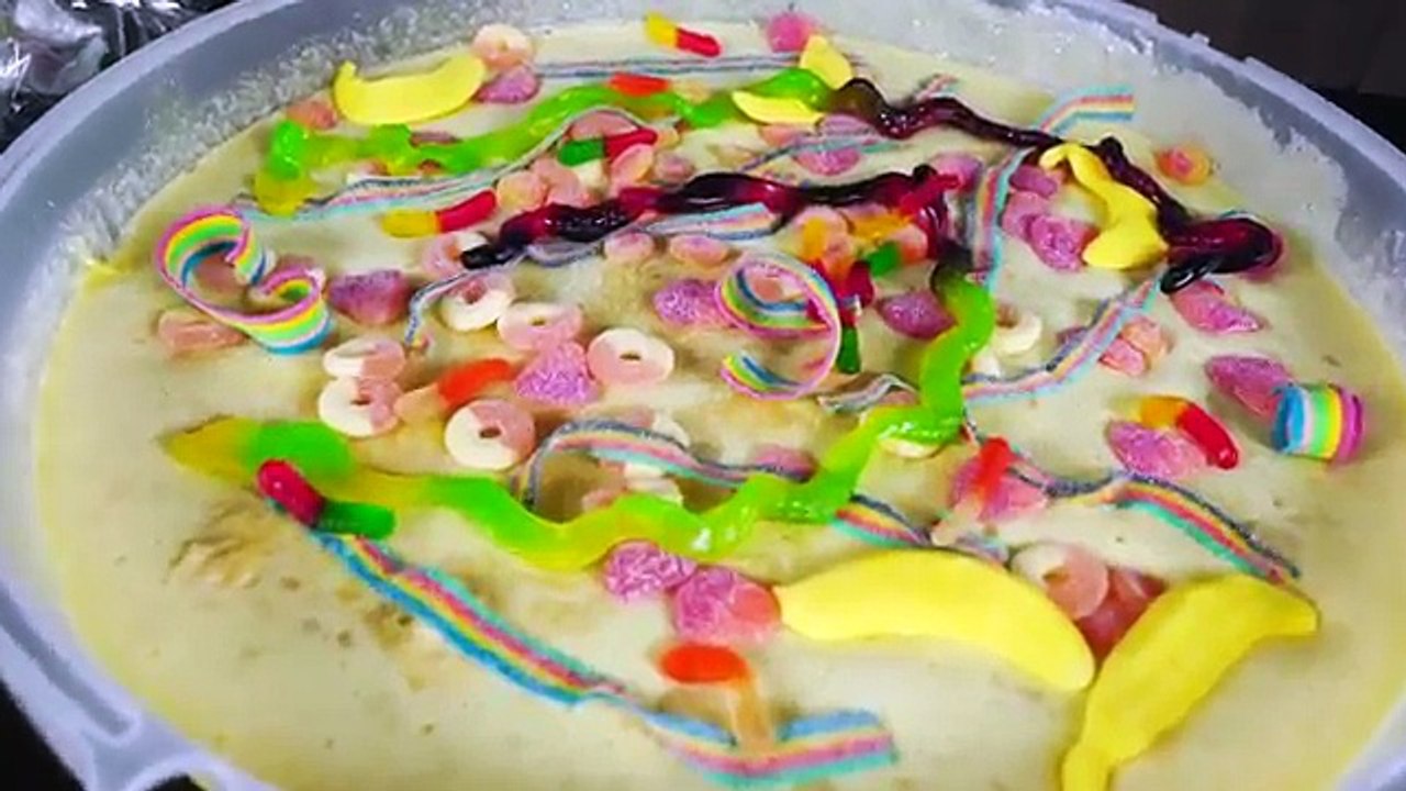 Et bricolage la famille aliments amusement amusement des jeux géant gommeux enfants jouets contre Pizza |