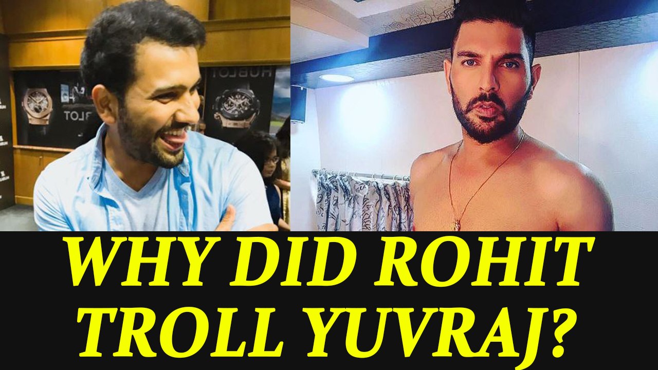 Yuvraj Singh trolled by Rohit Sharma for his shirtless photo | Oneindia News