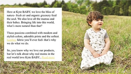Kyte BABY Stylish Bamboo Baby Sleep Bags