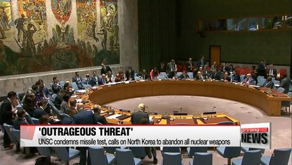 Download Video: UN Security Council condemns 'outrageous'  North Korea missile test