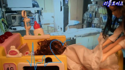 인형놀이 임신한 이모의 출산! 공포의 출산!! 출산과정 Barbie Pregnancy doll and Baby