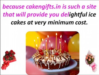 Ice Cake Delivery In Delhi via CakenGifts.in