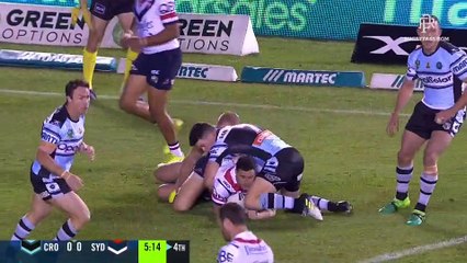 Sharks v Roosters - 1st Half - NRL 2017 - RD 25