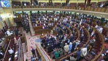 Minuto de silencio en el Congreso por víctimas atentados Cataluña