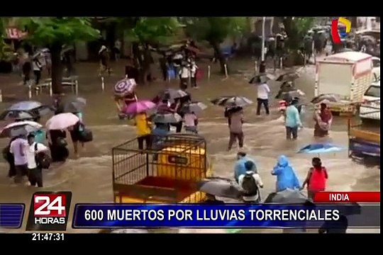 India: 600 personas murieron tras intensas lluvias torrenciales