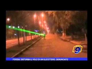 Foggia, disturba il volo di un elicottero, denunciato