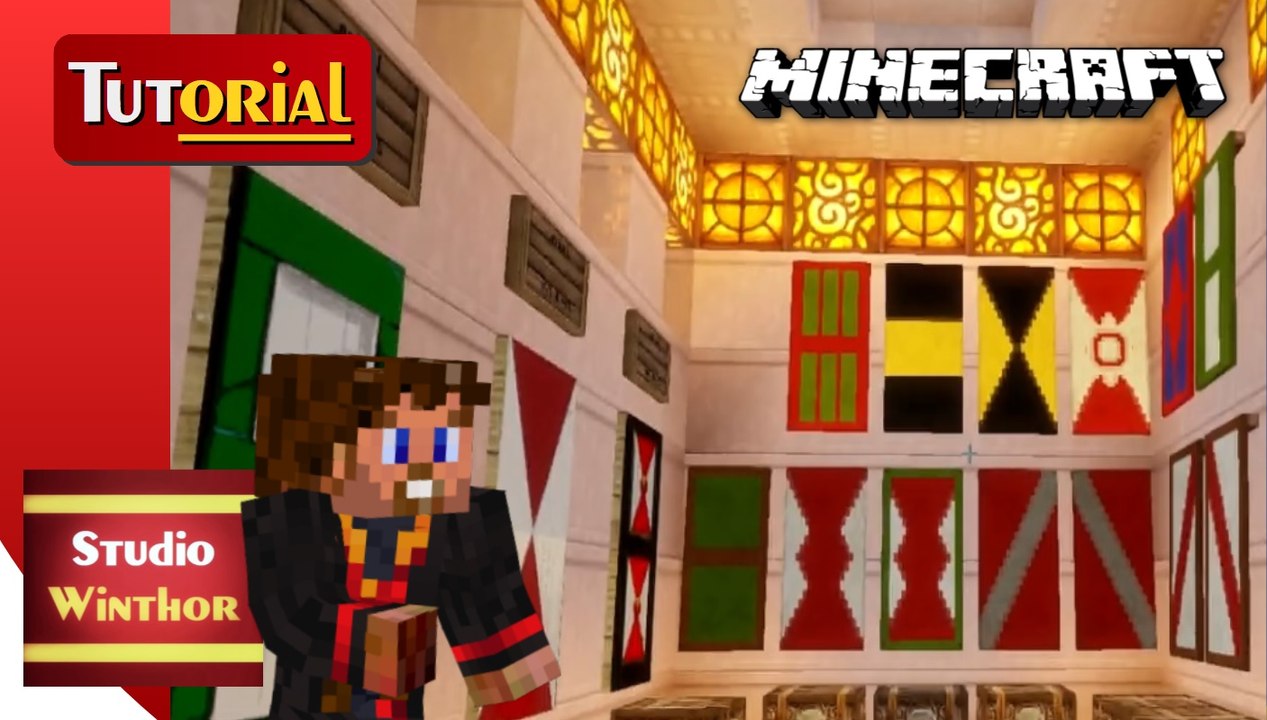 Minecraft Tutorial "Kleines großartig" || Fensterläden mit Bannern erstellen - 6 Vorlagen für dich im Video