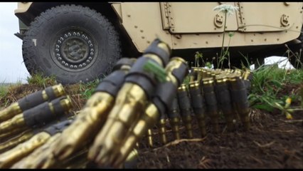 173rd Airborne Brigade, during weapons Blank fire in Romania