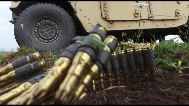 173rd Airborne Brigade, during weapons Blank fire in Romania