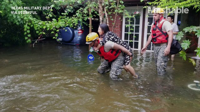 Un adolescente sauve un cheval de la noyade à cause de la Tempête Harvey
