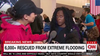 Houston flood survivor goes off on CNN reporter