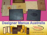 Video of Custom Menu Covers by Designer Menus Australia