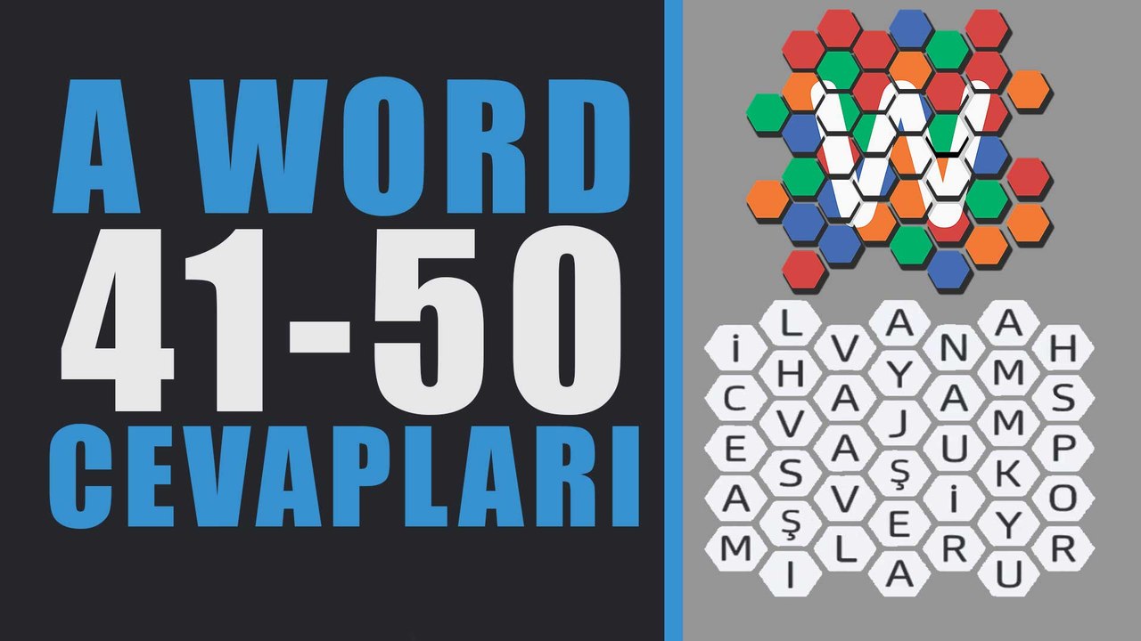 A Word Cevapları Seviye Acemi - 41-50 | Bölüm Sonu #word #cevapları